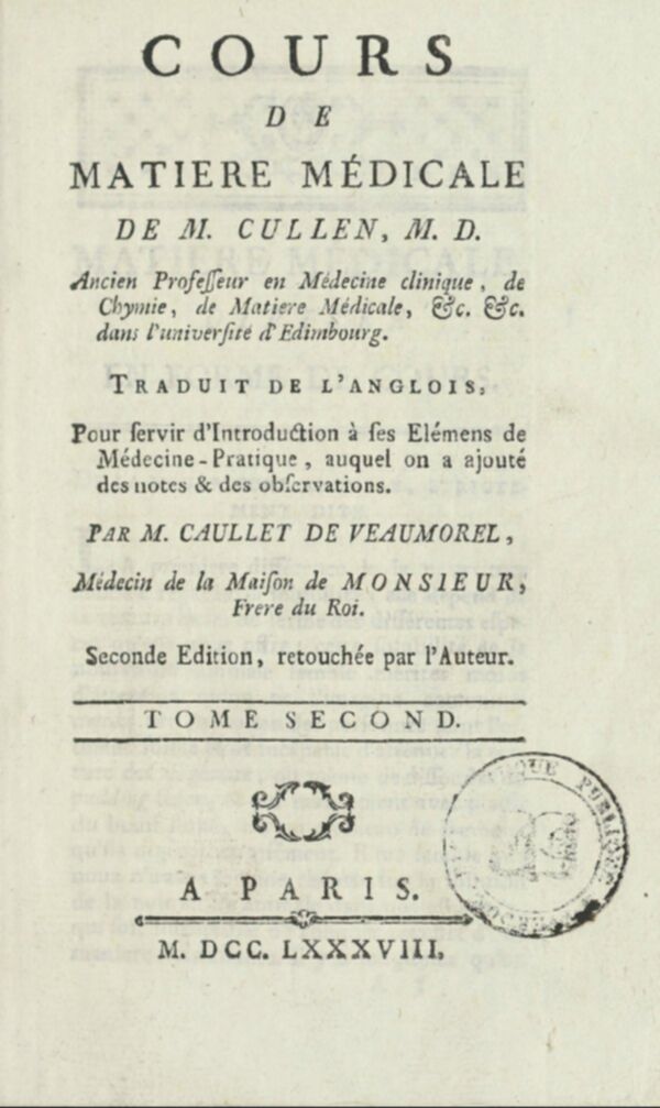 Cours de matière médicale. Tome 2