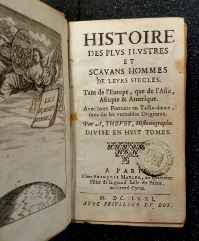 Histoire des plus ilustres et sçavans hommes de leurs siècles