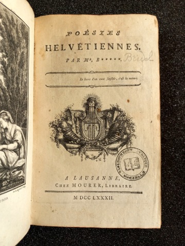 Poésies helvétiennes
